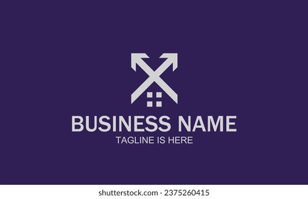 Letter X modern logo design template elements