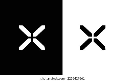 Letter x shape logo Royalty Free Vector Image - VectorStock