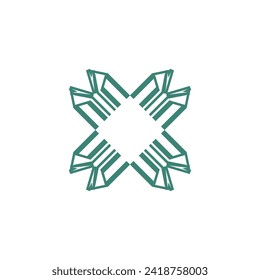 Letter X modern Logo icon monogram design