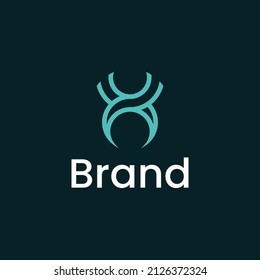 Letra X Vector de plantilla de logotipo moderno. Vector de logotipo en monograma X. vector de símbolo X.
