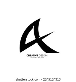 Letra A X logotipo de monograma moderno