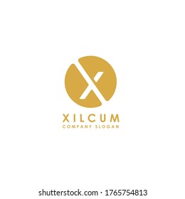 Letter X Monogram Initials logo design
