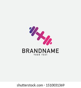 Letter X monogram minimalist style vector emblem. With barbell logo design graphic template. Love fitness logo template. fitness vector logo design for gym and fitness.