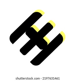  monograma X de letra perfectamente combinado en un nuevo logotipo, moderno y original