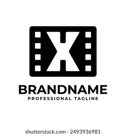 Letter X Movie Logo, Perfect for Film Production Studios