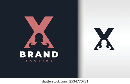 the letter X octopus logo