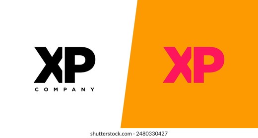 Letter X and P, XP logo design template. Minimal monogram initial based logotype.