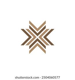 letter x parquet flooring laminate logo vector icon design