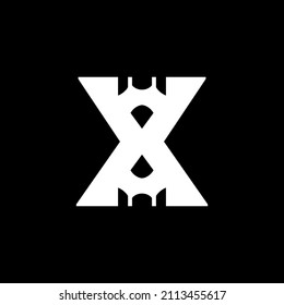 Letter X Pencil Logo Design Template Inspiration, Vector Illustration.