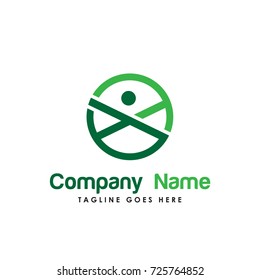 letter X people logo vector