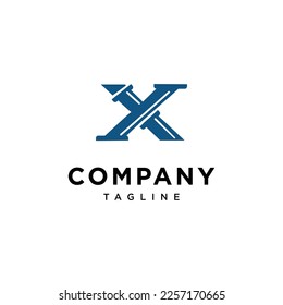 
Letter X Pipe Plumbing Logo icon vector template.eps