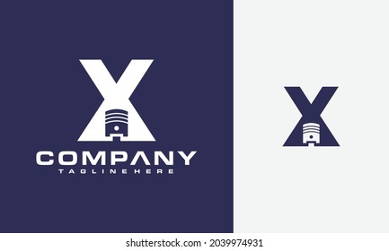 the letter X piston logo	