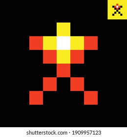 Diseño de logotipo de monograma de signo de letra X y Plus en el estilo de arte Cubism Gestalt. Logo vector en Eps 8.