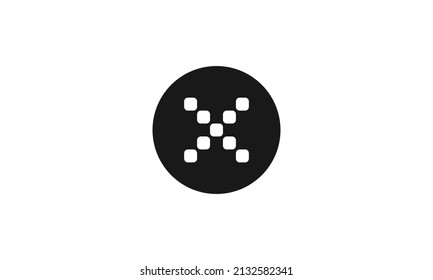 Letter x premium icon design. Pixel type.