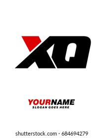 Letter X Q logo template vector