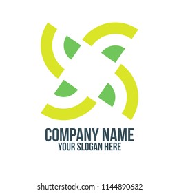 letter x, rotation and abstract concept. logo, icon, idea, symbol and brand for company, corporate, foundation, business, startup and enterprise