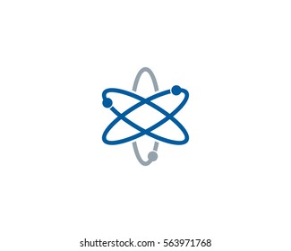 Letter X Science Logo Design Element