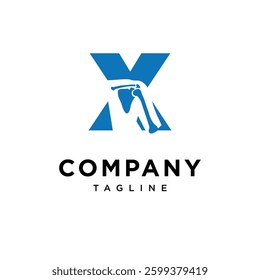 Letter X Shoulder Surgery Logo Icon Vector