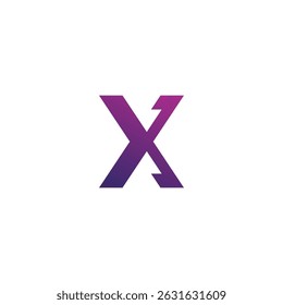 Letter X Simple Design. X Icon Vector