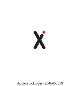 letter X  i simple symbol logo vector