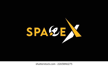 Letter X Space Logo Design