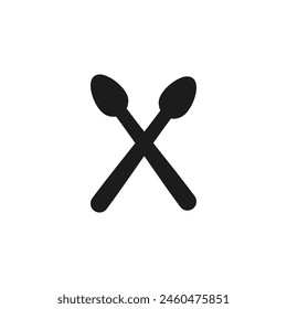 Letra X Cuchara logo icono Vector Plantilla.eps