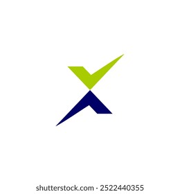 letra X logotipo deportivo icono y Vector
