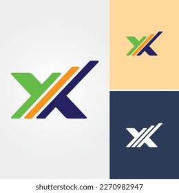 Logo-Design-Vektor für Letter X-Zustand