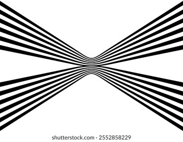 Letter X. Striped sports pattern of black parallel lines on a white background. Modern black and white vector background in retro style. Design element.