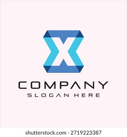 letra X tech logotipo design elemento vetor modelo