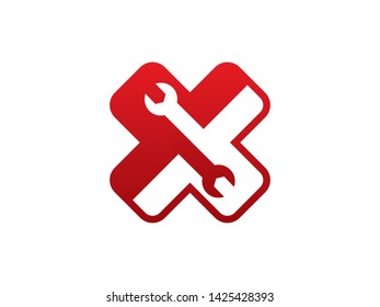 Letter X Tech Logo Template, Icon, Symbol