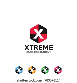 Letter X Technology Logo