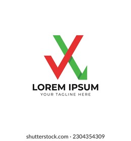 Letra X Marcar o Marcar logotipo Diseño Icono vector Emblema gráfico Plantilla de fondo de ilustración