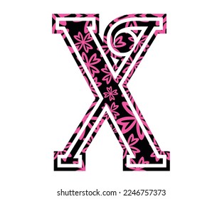 Letter X, Valentine Alphabet Monogram
Sublimation vector design file, for mug, t-shirt, vase, pillow case. etc