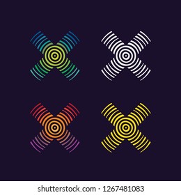Letter X vector