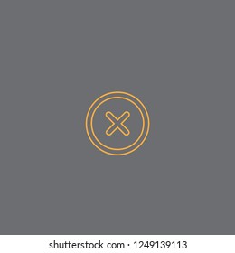 Letter x vector icon