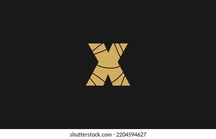 Plantilla de diseño de iconos vectoriales de letra X	