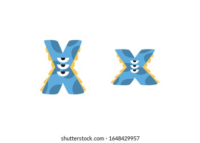 Buchstabe X Vektorillustration - Symbol