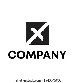 letter X vector logo design template