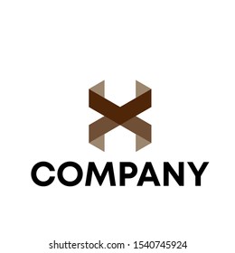 letter X vector logo design template