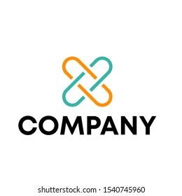 letter X vector logo design template