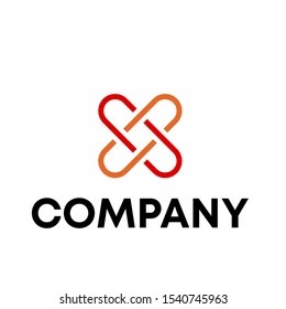 letter X vector logo design template