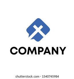 letter X vector logo design template
