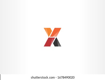 Letter X Vector Logo Design With Modern Style. 