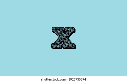 Letter X Vektor Logo Template Illustration Design. Vektor EPS10.