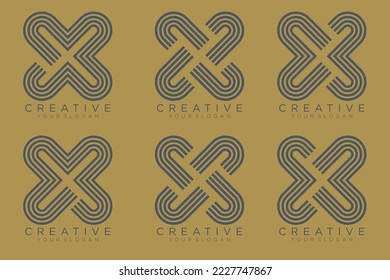 Letter X vector Logo Template Illustration Design