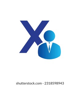 Letter X Vektor-Logo-Vorlage, Farbiges Letter X-Logo, Logo von Finanzunternehmen, Ratgeber von Finanzinstituten Logo-Design-Vorlage Vektorsymbol