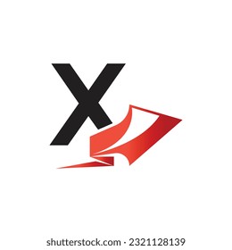 Letter X vector logo template, Colorful Letter X logo, Financial Company Logo, Financial Institute Advisors Logo Design Template Vector Icon