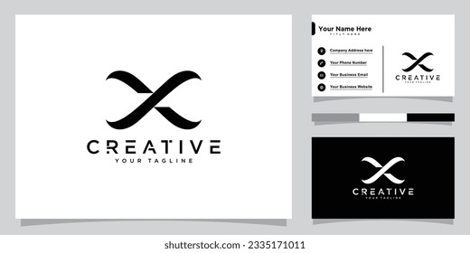 Letter X Vektor Logo Template Illustration Design.