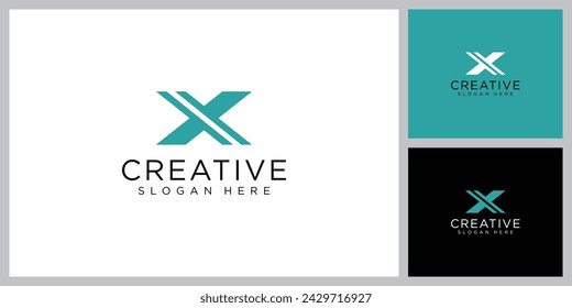 Letra X vector Logo Plantilla Diseño de ilustración